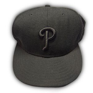Tonal Black Philadelphia Phillies New Era Structured Cap